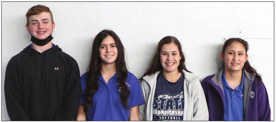 2nd place high school team – (from left) Dallas Layton, Victoria Kraatz, Beth Ventura and Katy Shank of Schulenburg.