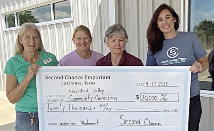 Second Chance presents $20,000 donation to Senior Connections