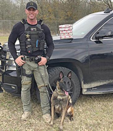 Sgt. Randy Thumann, with K-9 partner Kolt, found $565,000 worth of cocaine during a traffic stop on I-10 near Schulenburg on Tuesday, Dec. 29.