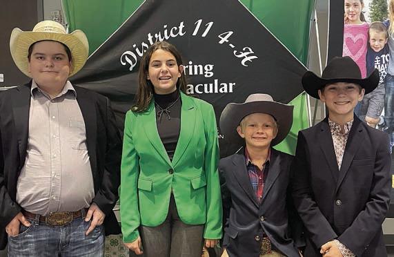 Public Speaking – (from left) Rilan Karisch, Adalyn Carrales, Joseph Carrales and Crockett Guenther.