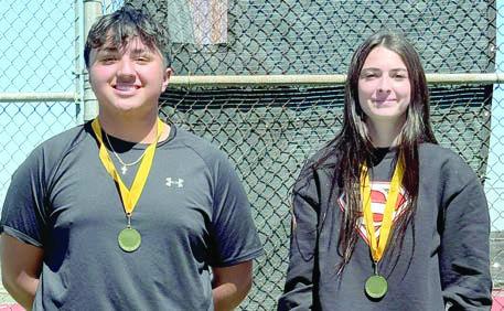 1st place JV mixed doubles first place AUSTIN TORO &amp; AVA FAITH