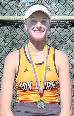 2nd place varsity girls’ singles EMMRIE MARX