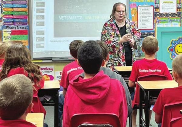 District Attorney speaks at St. Rose