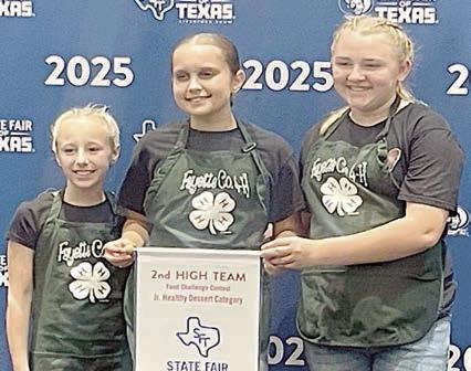 Fayette 4-H teams place at State Fair Food Challenge