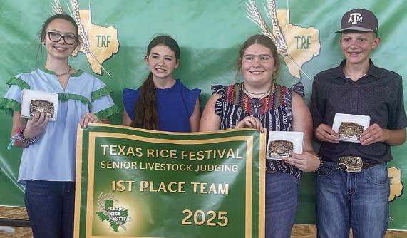 Champion Senior Team – (from left) Tatum Fritsch, Laramie Laake, Rheagan Karisch, and Holden Holub