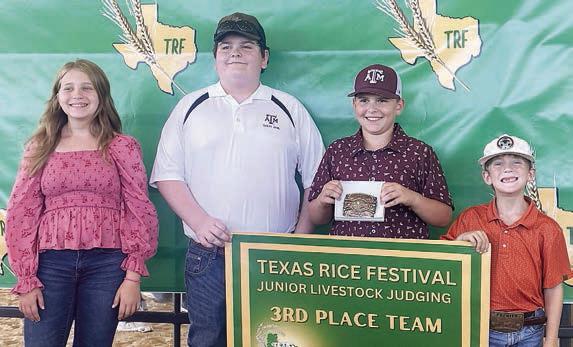 3rd Place Junior Team – (from left) Hayleigh Pizzitola, Rilan Karisch, Hudson Holub, and Rowdy Guenther