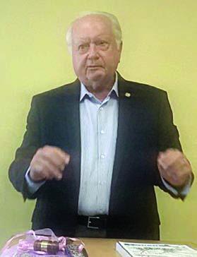Ed Janecka, former Fayette County judge, talked about the book, Dubina, A Place of Freedom and Hope, that he and his wife Margie wrote.