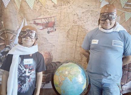 The Robles brothers , Gadiel (left) and Zuriel (right), prepare to fly around the globe.