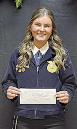 Ron AND Bradley Mathis Memorial Scholarship – recipient Madyson Holub.