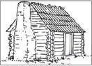 Log cabin photo courtesy of Fayette Archives