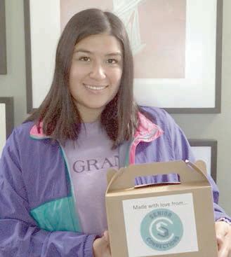 Baked goods from the baking group went to three recipients this month – Stanzel Family Foundation, represented by Melanie Ramirez (pictured), along with Parents As Teachers and First United Methodist Church of Weimar.