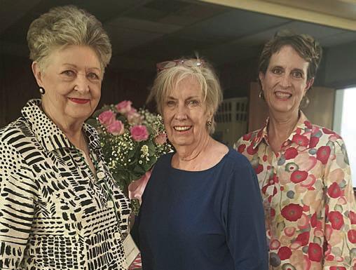 Hostesses were (from left) Patricia Greeson, Carol Archer, Lisa Dennis and (not pictured) Nancy Tinsley.