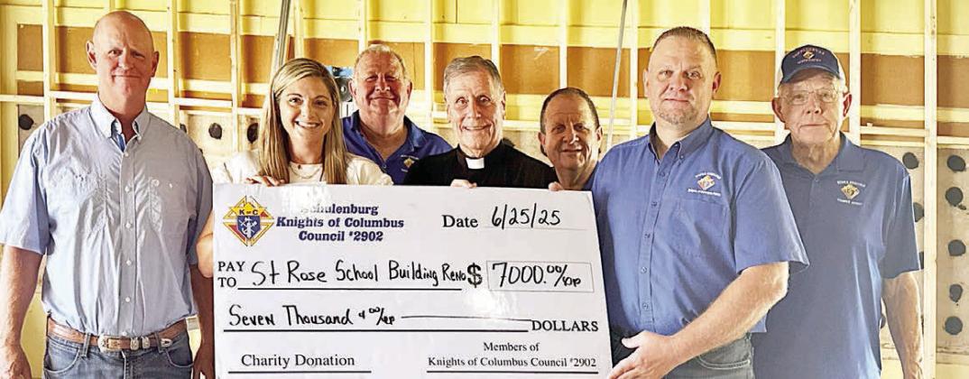 KC Council 2902 donates to St. Rose renovation project