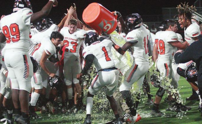 Celebrating first playoff win since 2013