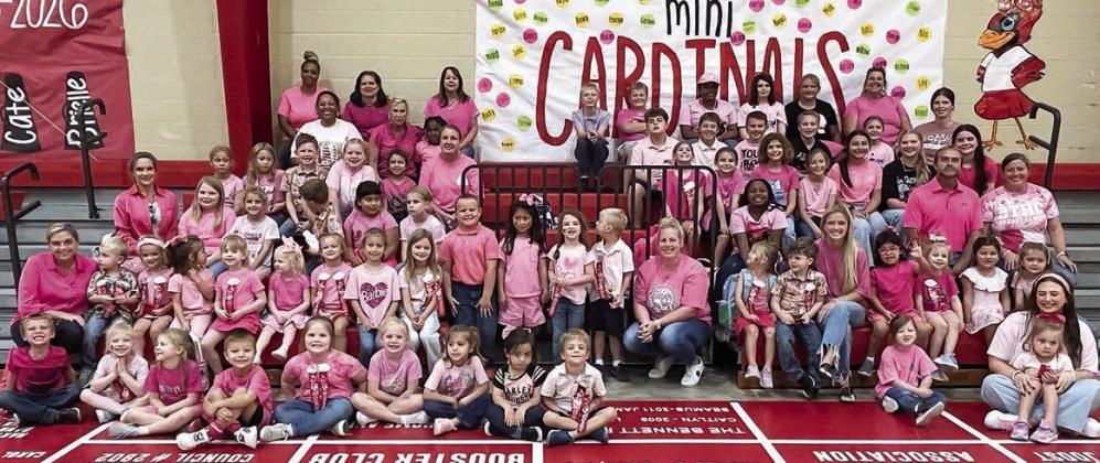 The students and staff at St. Rose of Lima Catholic School participated in “Pink Out Day” to bring attention to a dreaded disease – breast cancer is one of the leading health crises for women in the United States. One in eight women will be diagnosed with breast cancer in her lifetime. Currently, there is no known cure for breast cancer, and its early diagnosis is critical to survival. Their message is to get mammograms regularly and remind friends and family.