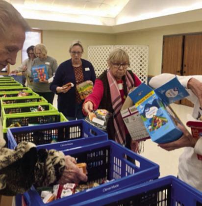 Goodie baskets for Fayette County educators were filled by Fayette County Retired Teachers Association members.