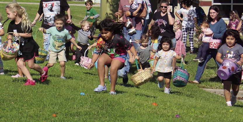 Early jump on Easter at Library Sat.
