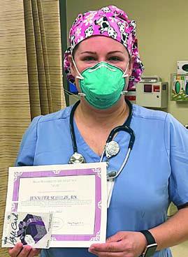 Jennifer Sch ulze, RN, July 2022 St. Mark’s HeRO Award