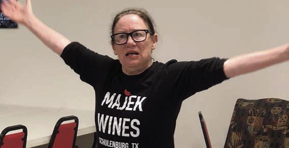 Lun ch-and-learn sp eaker recently was Lynne Majek from Majek Winery.