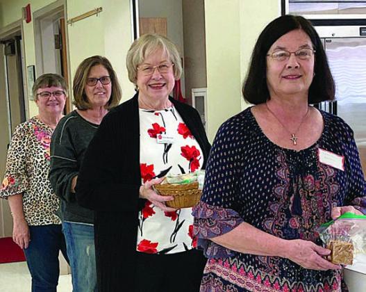 The Fayette County Retired Teachers Association held a “cookie swap” at the conclusion of the March 11 meeting. Shown are (from left) Kathy Migl, Debbie Morrill, Chris Morrison and Carobeth Fuchs Bockhorn.