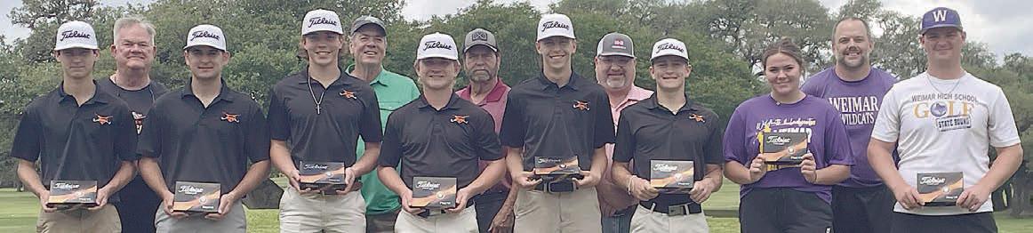 Weimar Golf Club donates to Schulenburg, Weimar athletic departments