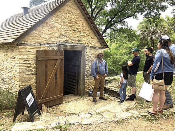Historic smokehouse demonstrations will be given at the Kreische House during Easter on the Bluff.