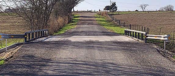 The new bridge on Parma Road was completed late last year.