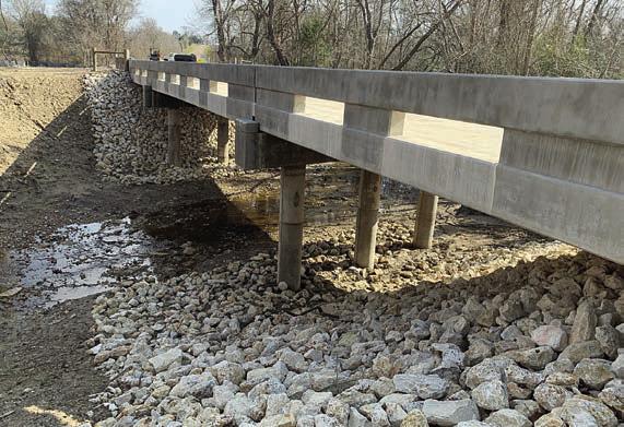 Bridge work on Seydler Road was recently finished.