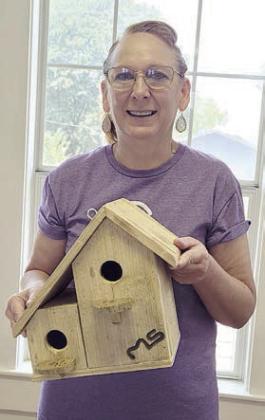 Winning one of many prizes given away at the membership drive in Flatonia was Nancy Jasek. This birdhouse was built by new member “Mac” Schramek and Senior Connections is thrilled to have him as a part of the family.