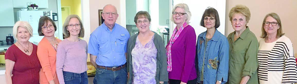 2023 Officers of the Fayette County Chapter of the Czech Heritage Society were installed on Feb. 5, as follows(from left) president Betty Danner; vice president/ historian Phyllis Teykl; secretary/director Marilyn Cernoch; treasurer Alfred Ermis; and directors Carolyn Heinsohn, Cathleen Noska, Barbara Eilert, Adrienne Kobza and Vera Wehring.