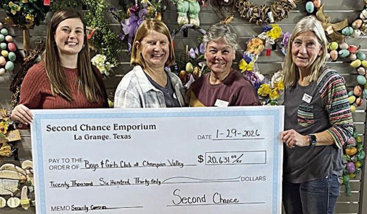 Second Chance donates to Boys &amp; Girls Clubs