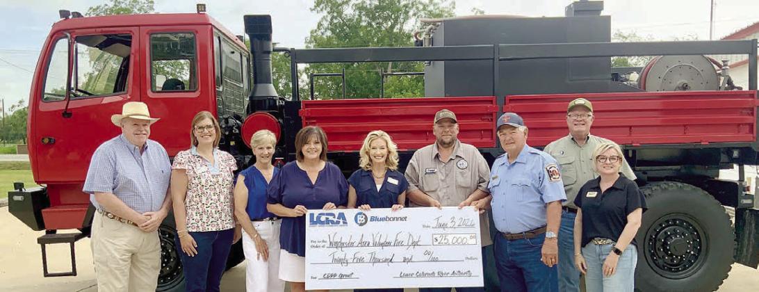 Winchester VFD gets LCRA Community Grant