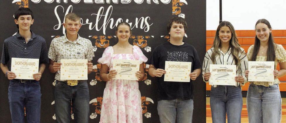 ‘Shorthorn’ & ‘Lady Horn’ awards presented at SHS