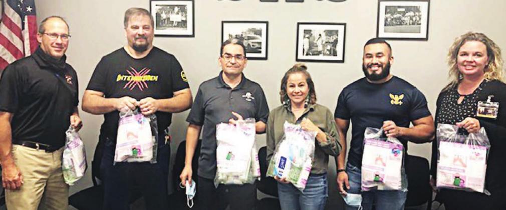 Schulenburg Secondary gets PPE bags from Jordan Ranch