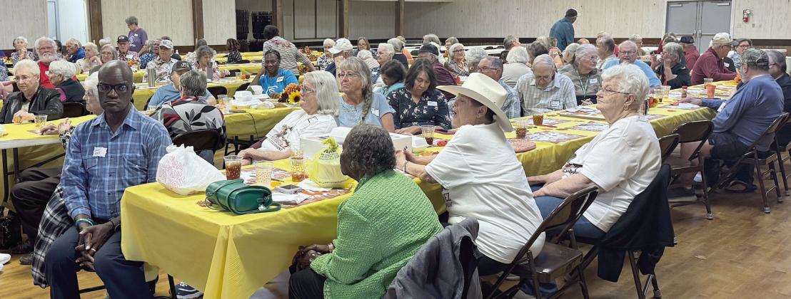 A large group of 170 members, board members and volunteers filled the Schulenburg KC Hall for the Senior Connections Thanksgiving celebration.