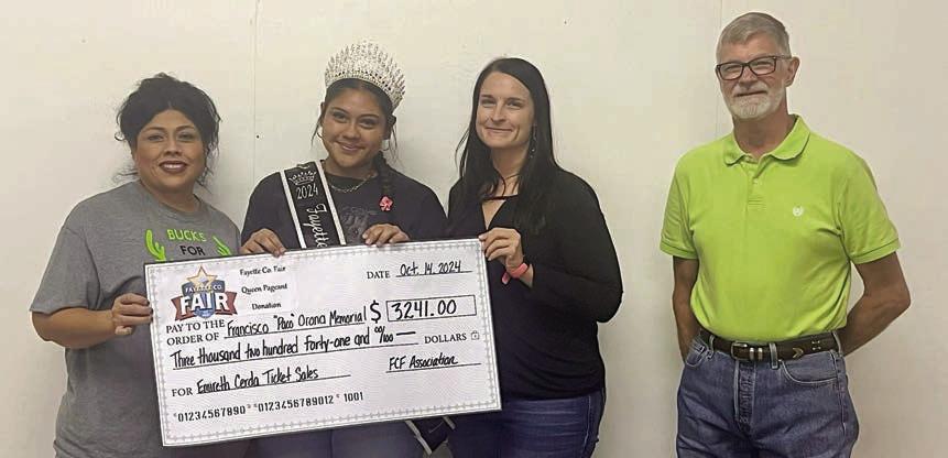 Fair Assn. presents donations to three organizations