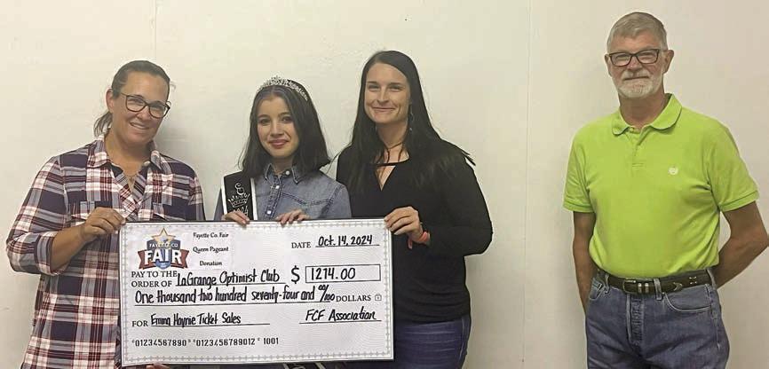 Fair Assn. presents donations to three organizations