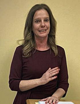 Holly Gigout gave a program on financial preparedness at the Literary Club meeting.