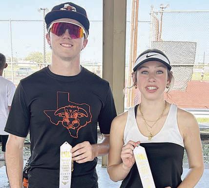NICK GOODE &amp; BRENNAN CHUDEJ Third Place Junior Varsity Mixed Doubles