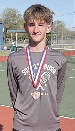 JAMISON BENNETT Third Place Varsity Boys’ Singles