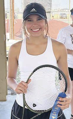 MORGAN STEINHAUSER First Place JV Girls’ Singles