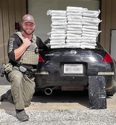 Cocaine valued at $4 million was seized during a traffic stop on Interstate 10 near Schulenburg by Jeramy Ellison of the Fayette County Narcotics Unit.
