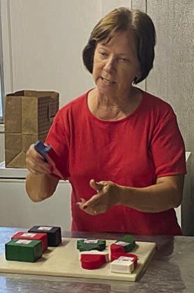 Darlene Stryk talked about the cheese produced at Stryk Jersey Farm.