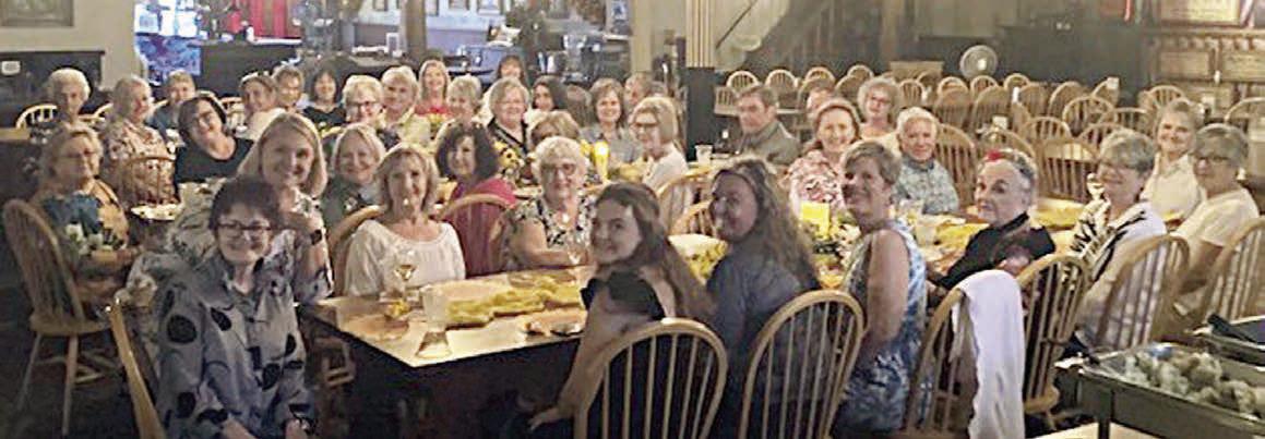 Members and guests of the Schulenburg Literary Club gathered for a luncheon at Sengelmann Hall on Thursday, May 16.