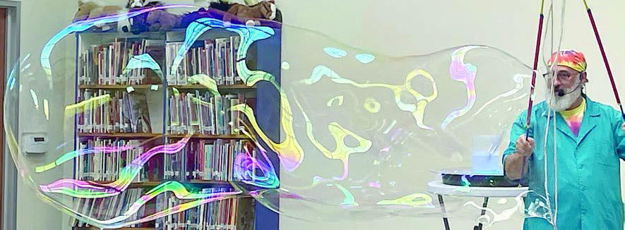 Bubbles bedazzle at Public Library