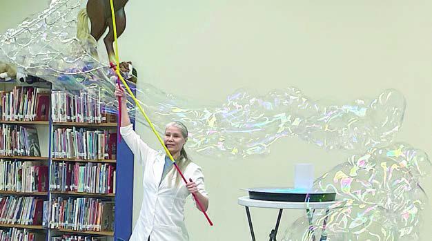 Bubbles bedazzle at Public Library