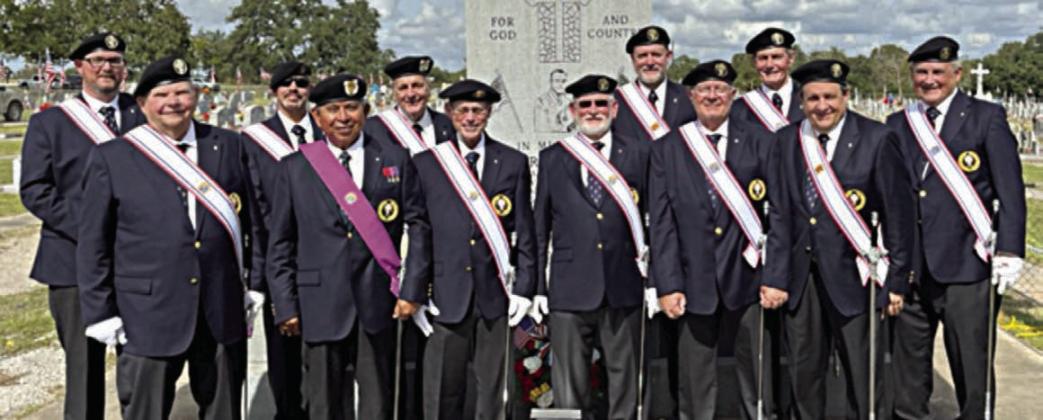 4th Degree KCs serve as honor guard for bishop at veterans memorial Mass