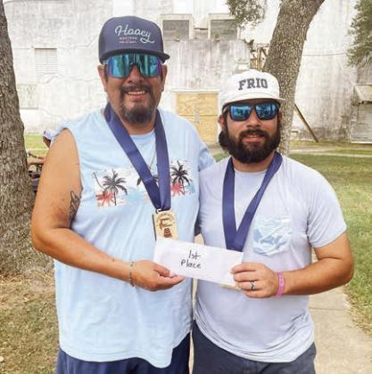 First Place – (from left) Gene Trejo and Jordan Pesl. Sticker Photo By Darrell Vyvjala