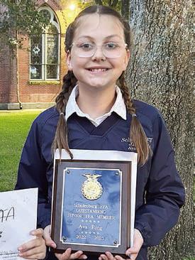 Outstanding Junior FFA Member – Ava Ring.