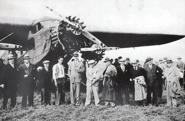 Texas politicians were elbow to elbow as they greeted Carnation Milk Products Company officers and welcomed Carnation Badger the Flying Bull to Schulenburg.